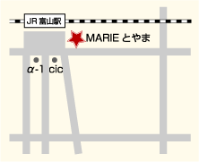 富山駅前 和食飲楽DAIKOKU-YA　地図